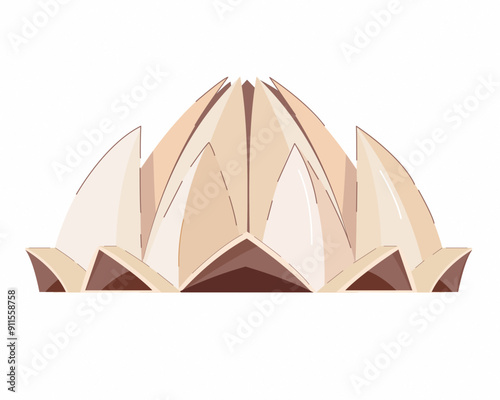 lotus temple indian famous monument