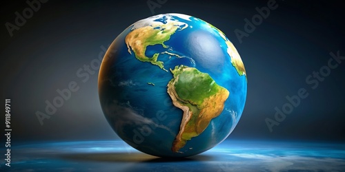 Earth globe showing North America and South America continents, world, globe, map, , view, planet, earth, continent