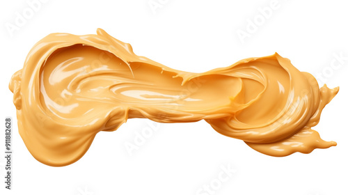 Creamy Peanut butter Splash PNG isolated on white and transparent background - Delicious Dripping Peanuts butter spread Peanut Jar Product Advertising