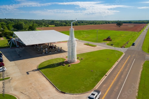 The Soda pop sign on the historic Route 66, Arcadia, Oklahoma, United States of America.