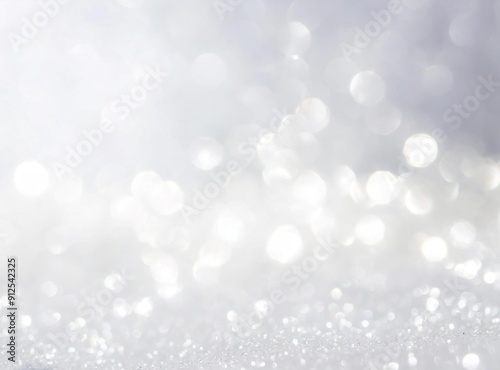 A brilliant blurry white background for a festive mood. Template for greeting card..