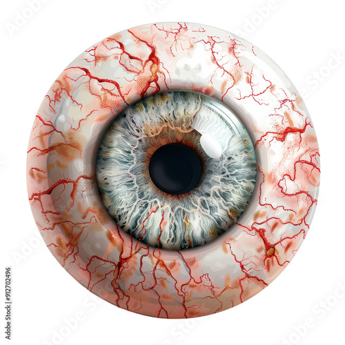 Eyeball, Halloween accessory, isolated on Transparent background, png file.