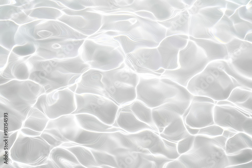 Abstract white transparent water shadow surface texture natural ripple background