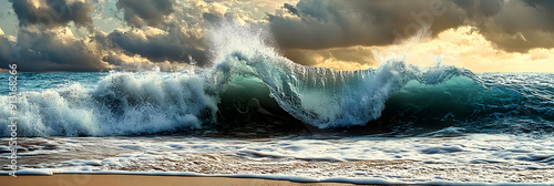 Anxiety illustrated as stormy waves crashing on a shore