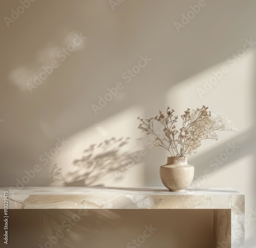 Vase With Flowers on Table