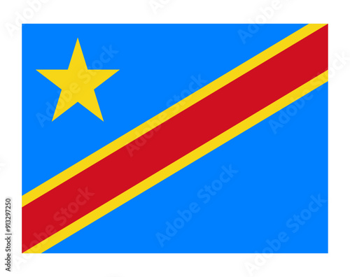 Flag of the Democratic Republic of the Congo