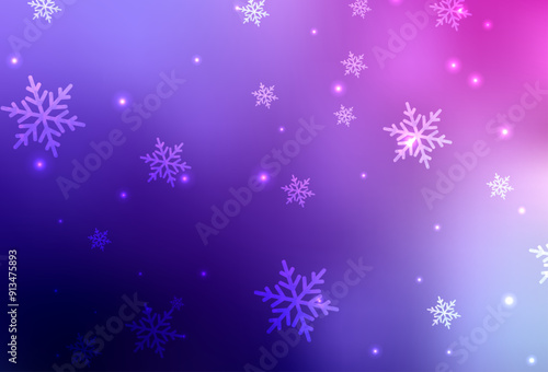 Light Purple, Pink vector template in carnival style.