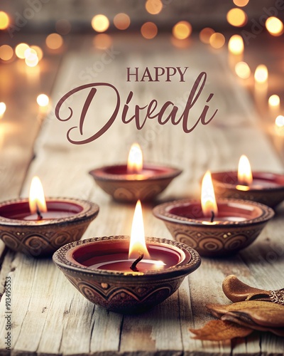 Happy diwali festival of lights colorful banner and happy diwali celebration background