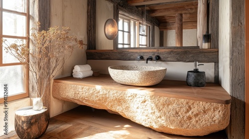 Rustic Bathroom Sink