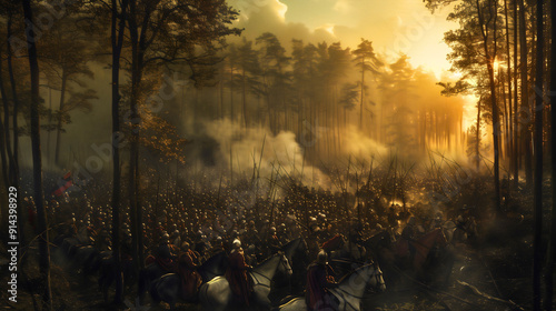 Battle at teutoburg forest Battle between Rome and germanic tribes of commander Arminius 