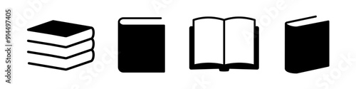 Book icon set. Book icon