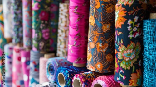 Picture a cozy, neighborhood fabric store with rolls of colorful textiles.