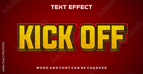 Kick off editable text effect