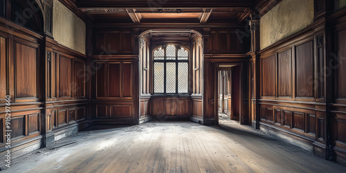 The breathtaking elegance of a derelict Elizabethan mansion. The interior, the intricate woodwork, the faded grandeur, the echoes of history, the empty rooms that beckon to the imagination.