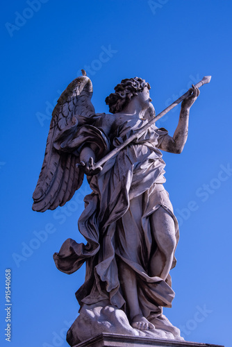 Statue on Ponte Sant'Angelo in Rome, Italy