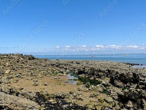 Ile d'Aix, August 2024 - Visit the magnificent Ile d'Aix on France's Atlantic coast - View of the beach