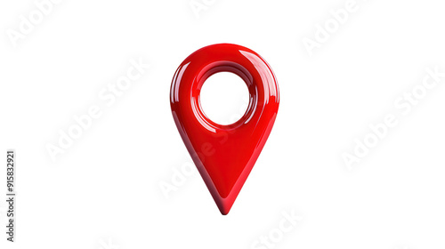 red pin location icons, map address location markers, pointer symbol locator icon, gps point symbol, marker pin navigation, isolated on transparent background, png