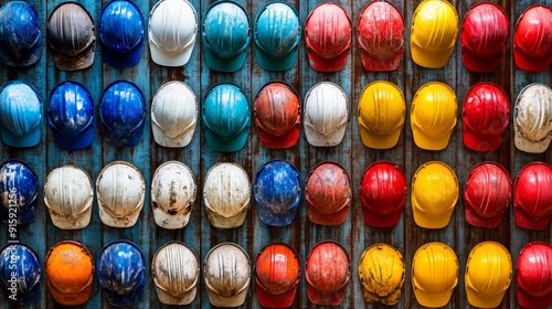 big set work helmet concept for labor day in usa