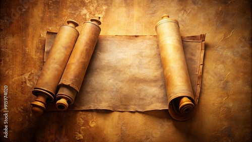 Stock photo of ancient scrolls with proverbs of Solomon written on them , ancient, scrolls, wisdom, biblical, text, old, script