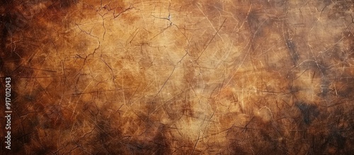 Vintage grunge background with a rough old texture resembling dry cowhide suitable for a drum featuring ample copy space image