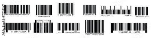 Various digital bar code set