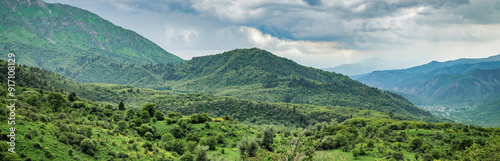 Stunning landscape of Sary-Chelek Nature Reserve in Kyrgyzstan, which hosts a pristine lake, mountains, and diverse flora and fauna in a protected area rich in biodiversity