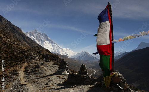 Himalayas, the highest mountains in the world, and the wild beauty of the mountain landscape