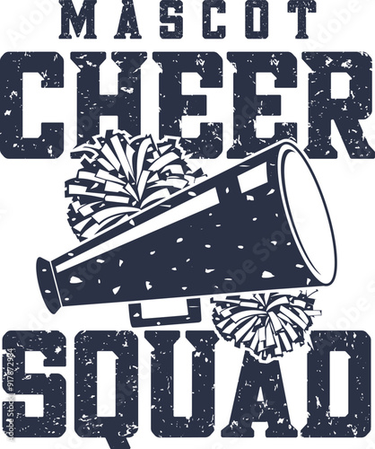 Mascot Cheer Squad, Cheerleader, Cheerleading Vector Files