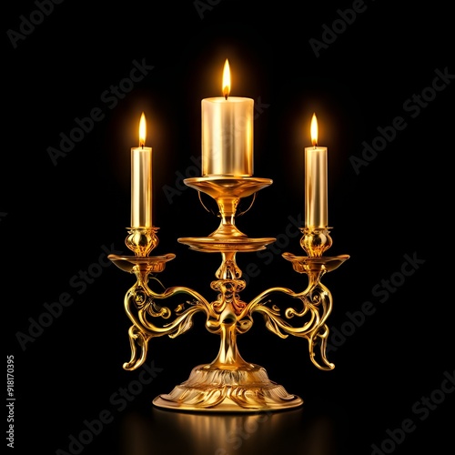 candlestick with candle