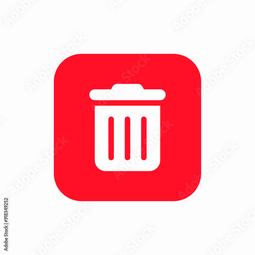 trash can delete remove icon