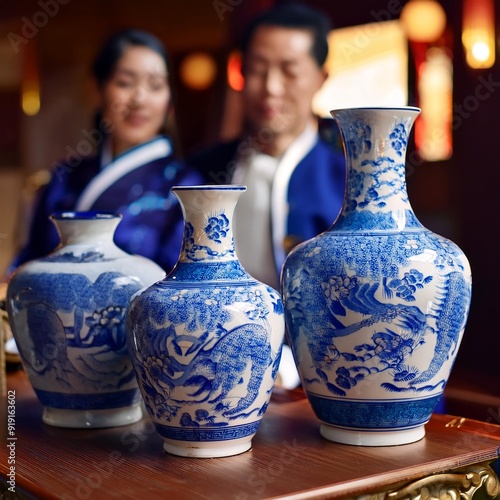 Ming vases, AI generated