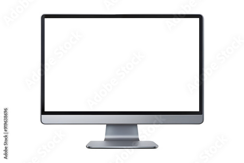 Monitor with transparent screen, mockup