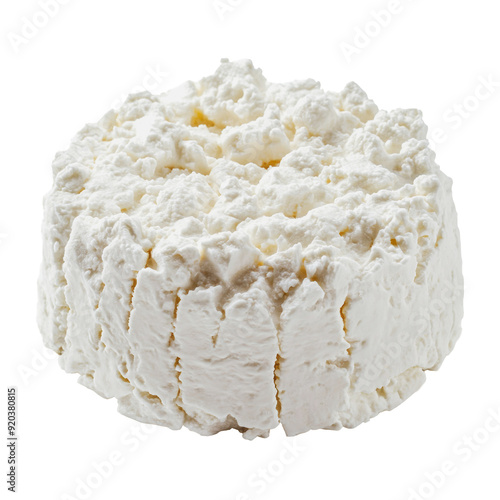 PNG Fresh cottage cheese on a white background