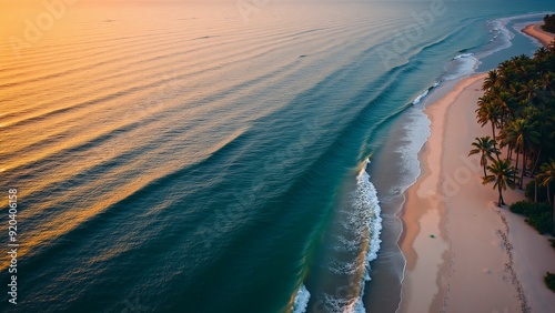 sunset on the beach