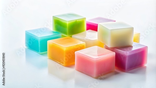 melt and pour glycerin soap bases on a white background , soap, glycerin,melt and pour, base, white background, bath, skincare