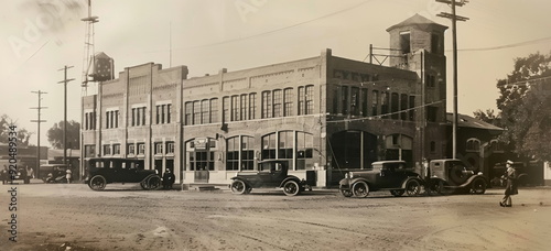 Original location, old factory, our original establishment, type of old photo.