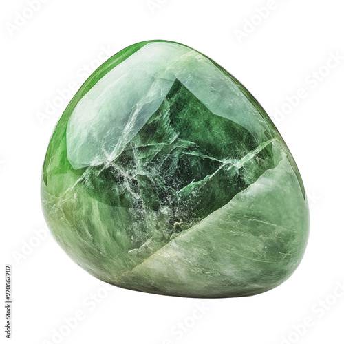 PNG Green jade stone displayed on a white background