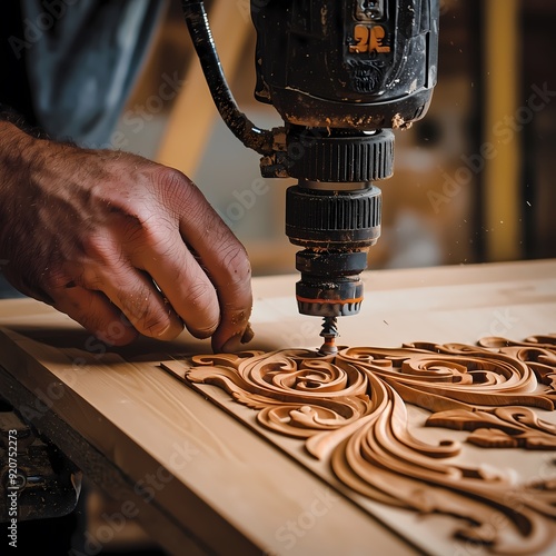 Wood Carving with a Power Tool.