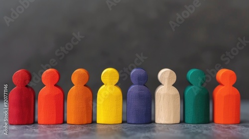 Diverse and Inclusive Figurines Representing Supportive Organizational Environment and Equal Opportunity Policies