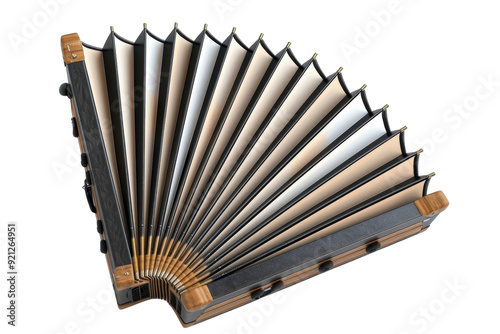 Accordion File Isolated on Transparent Background.