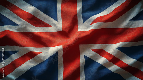 Beautiful British flag closeup