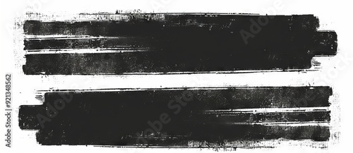 Materials for creating text backgrounds on posters, print designs, videos, banners, etc. Created with black paint roll.