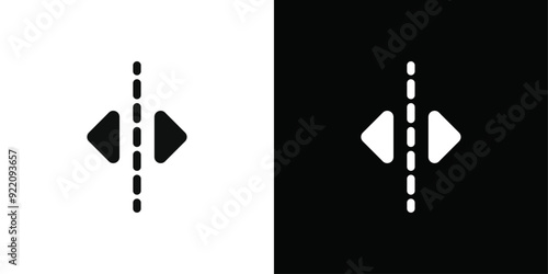 Reflect tool icon line art vector