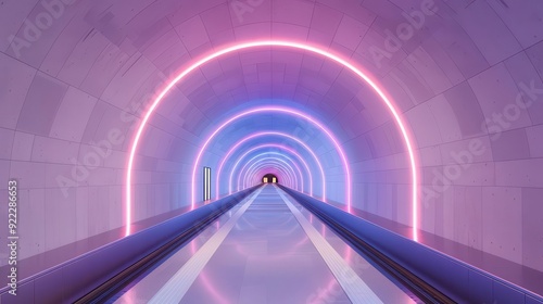 Radiant public transportation infrastructure, luminous transit hubs