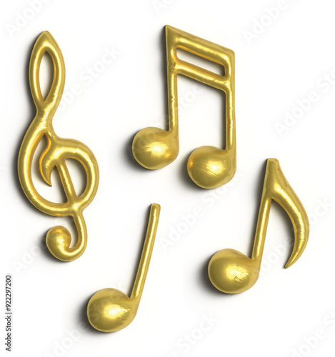 golden music note