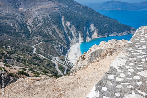 Amazing view of Myrtos Beach, Cephalonia, Greece