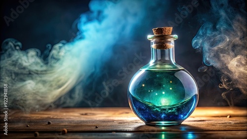 Witchcraft potion bottle with mysterious liquid inside , magical, substance, glass bottle, chemical, fluid, mystical