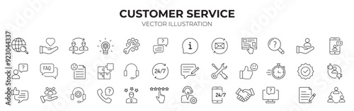 Customer Service Icons set