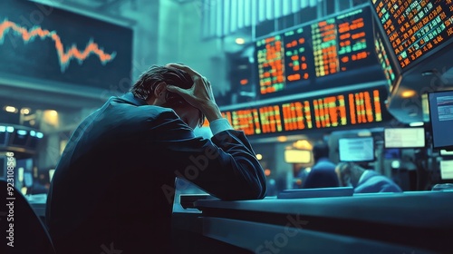 Stock Market Falls After Weak Economic Report, report, stock exchange, finance, investment, crisis,