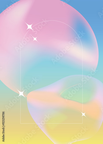 Vertical Vibrant gradient background vector. Abstract trendy modern design wallpaper for landing page, covers, Brochures, flyers, Presentations,Poster, Banners. Vector art illustration.